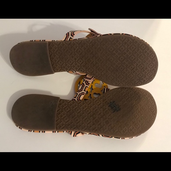 Tory Burch Octangon Patent Miller Sandals Size 8 🤎🤍 - Picture 9 of 9